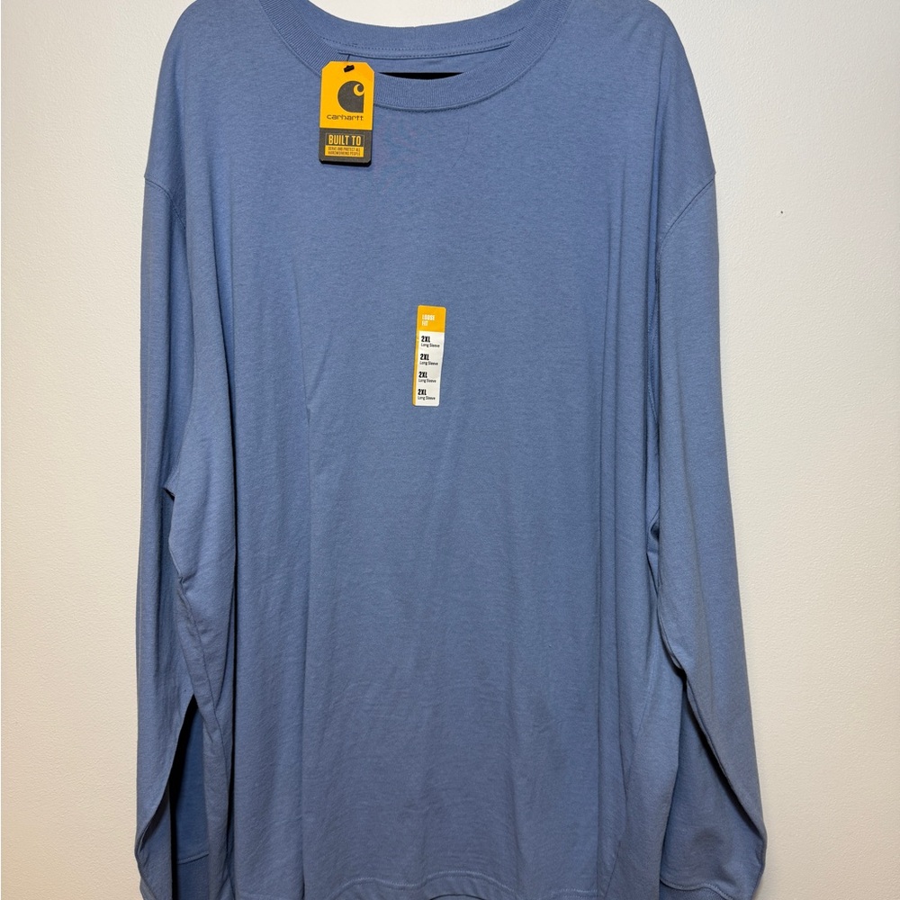 Carhartt Men's Long Sleeve Shirt in Slate Blue